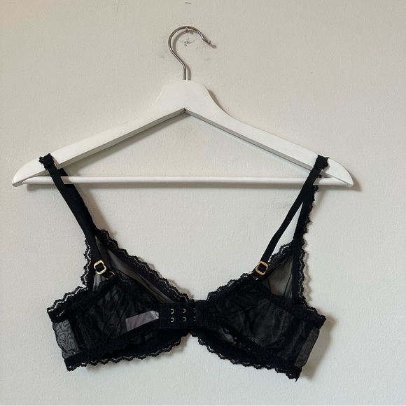 Agent Provocateur Venetia Black Bra Classic Boudoir Lingerie Size 34B - Picture 4 of 8